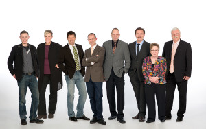 Plätze 9-16, von links nach rechts: Sebastian Hartung, Karola Regnet, Markus Walter, Markus Braun, Jochen Reitmeier, Edward Sommer, Juliane Salcher, Jürgen Witt